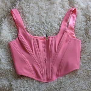 House of CB Frangelica Pepto Pink Boned Corset size Medium M